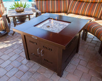 AZ Patio Heaters Outdoor Fire Pit in Hammered Bronze & Hammered Bronze /Stainless Steel