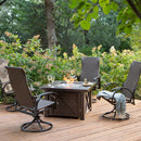 AZ Patio Heaters Outdoor Fire Pit in Hammered Bronze / Bronze/Stainless Steel