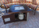 AZ Patio Heaters Outdoor Fire Pit in Hammered Bronze & Hammered Bronze /Stainless Steel