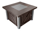 AZ Patio Heaters Outdoor Fire Pit in Hammered Bronze & Hammered Bronze /Stainless Steel