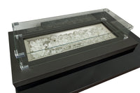 AZ Patio Heaters Two Tiered Firepit in Black Mocha - Covered / No Cover