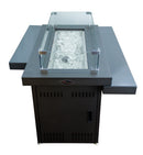 AZ Patio Heaters Two Tiered Firepit in Black Mocha - Covered / No Cover