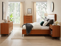 Greenington Taylor 5 Drawer Chest In Amber