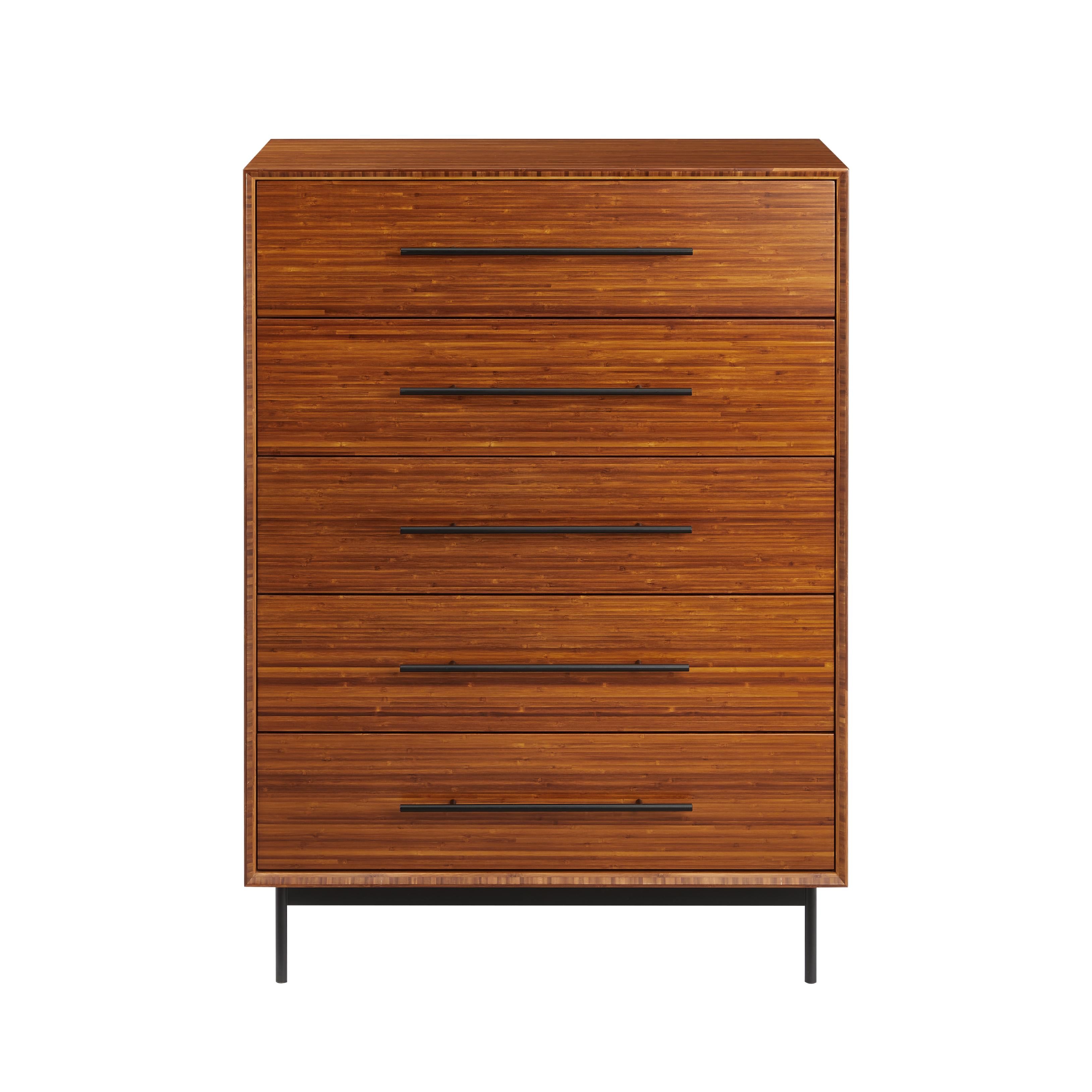Greenington Taylor 5 Drawer Chest In Amber