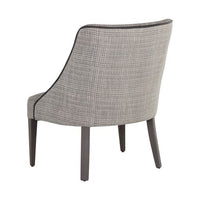 Sunpan Ragona Lounge Chair Grey Oak-Naya Check Black / Light Grey Oak-Naya Check Light Grey