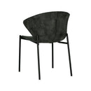 Sunpan Eric Dining Chair in Nono Dark Green / Nono Tapenade Gold - Set of Two