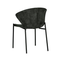 Sunpan Eric Dining Chair in Nono Dark Green / Nono Tapenade Gold - Set of Two
