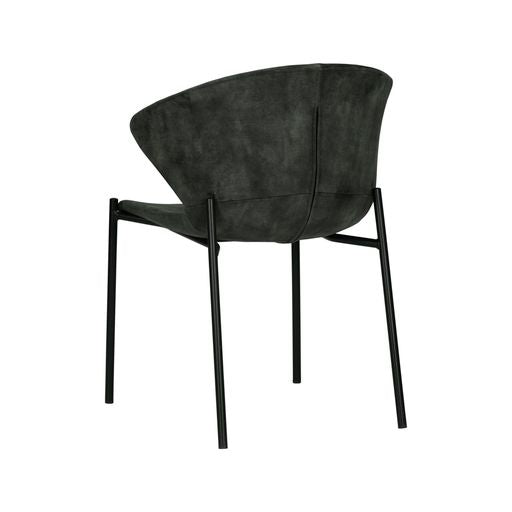 Sunpan Eric Dining Chair in Nono Dark Green / Nono Tapenade Gold - Set of Two