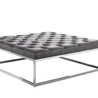 Sunpan Sutton Ottoman - Cantina Magnetite