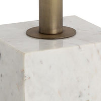 Sunpan Kata 32'' Bistro Table in Grey / White Marble