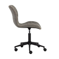 Sunpan Lyla Office Chair Black in Antique Brown / Antique Grey