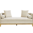 Sunpan Vittoria Bench Romo Ash / Romo Linen