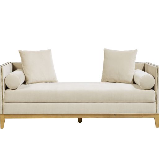 Sunpan Vittoria Bench Romo Ash / Romo Linen