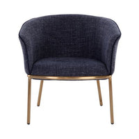 Sunpan Nadine Lounge Chair Chacha Grey / Chacha Navy