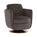 Sunpan Gilley Swivel Lounge Chair - Bergen Navy / Meg Ash