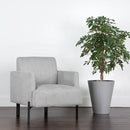 Sunpan Lorilyn Lounge Chair - Belfast Heather Grey / Danny Sage Green