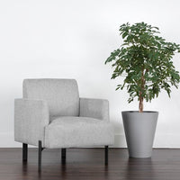 Sunpan Lorilyn Lounge Chair - Belfast Heather Grey / Danny Sage Green