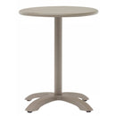 H&D Seating Round Outdoor Aluminum Table with Champagne Finish