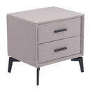 Zuo Modern Halle Side Table in Gray