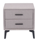 Zuo Modern Halle Side Table in Gray