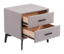 Zuo Modern Halle Side Table in Gray