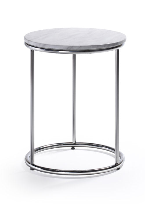 Woodstock Marketing Harden End Table Marble Top