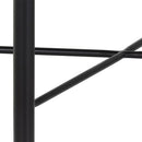 Sunpan Riz Stool - Black / Tan Leather