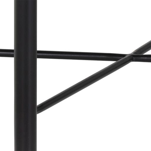 Sunpan Riz Stool - Black / Tan Leather
