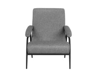 Sunpan Jill Lounge Chair - Salt and Pepper Tweed