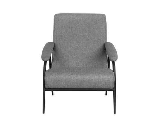 Sunpan Jill Lounge Chair - Salt and Pepper Tweed