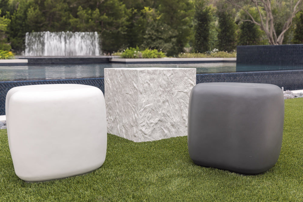 Sunset West Pebble End Table - Gray