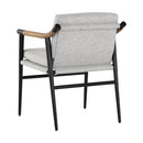 Sunpan Meadow Dining Armchair - Vault Fog / Heather Ivory Tweed
