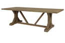 Sunset West Coastal Teak 94" Trestle Dining Table