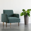 Sunpan Lorilyn Lounge Chair - Belfast Heather Grey / Danny Sage Green
