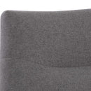 Sunpan Karson Swivel Lounge Chair in Charcoal Grey / Light Grey