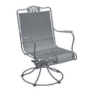 Woodard Briarwood High Back Swivel Rocker with Optional Seat Cushion