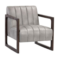 Sunpan Joaquin Lounge Chair Bravo Metal / Metropolis Blue