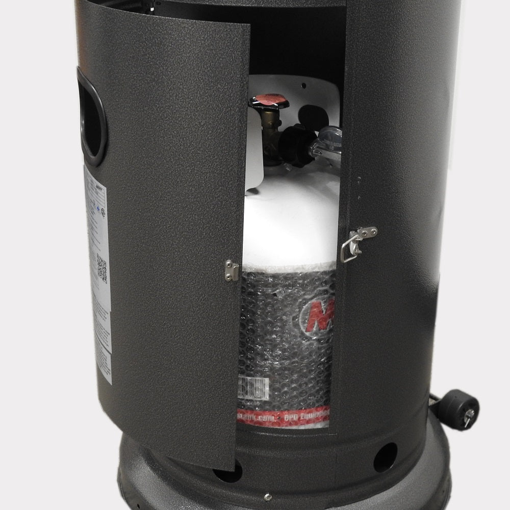 AZ Patio Heaters Outdoor Patio Heater in Hammered Silver / Bronze