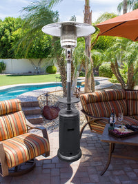 AZ Patio Heaters Outdoor Patio Heater in Hammered Silver / Bronze