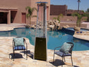 AZ Patio Heaters Commercial Glass Tube Patio Heater in Hammered Silver / Bronze / Black