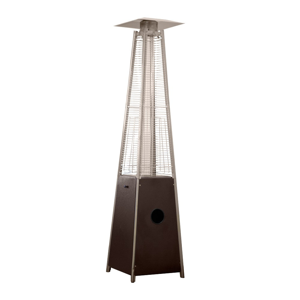 AZ Patio Heaters Glass Tube Patio Heater in Hammered Bronze / Silver / Black