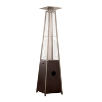 AZ Patio Heaters Glass Tube Patio Heater in Hammered Bronze / Silver / Black