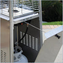 AZ Patio Heaters Glass Tube Patio Heater in Stainless Steel