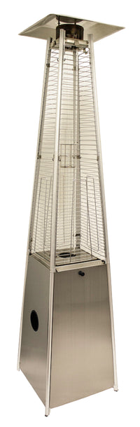 AZ Patio Heaters Glass Tube Patio Heater in Stainless Steel