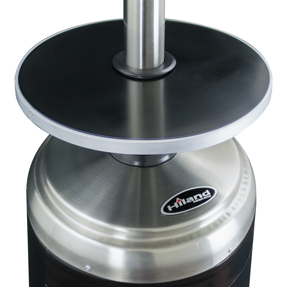 AZ Patio Heaters Outdoor Two-Toned Patio Heater in Stainless Steel and Black