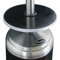 AZ Patio Heaters Outdoor Two-Toned Patio Heater in Stainless Steel and Black