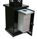 AZ Patio Heaters Hiland Wood Pellet Glass Tube Heater In Matte Black