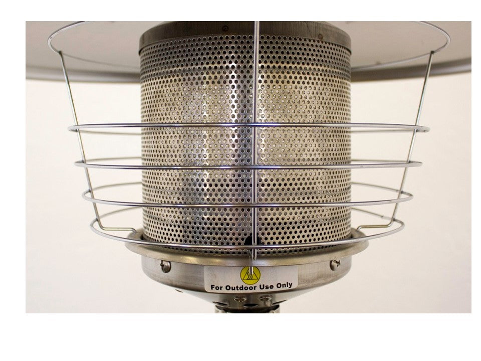 AZ Patio Heaters Tabletop Patio Heater in Stainless Steel / Stainless Steel/Hammered Bronze
