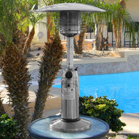 AZ Patio Heaters Tabletop Patio Heater in Stainless Steel / Stainless Steel/Hammered Bronze