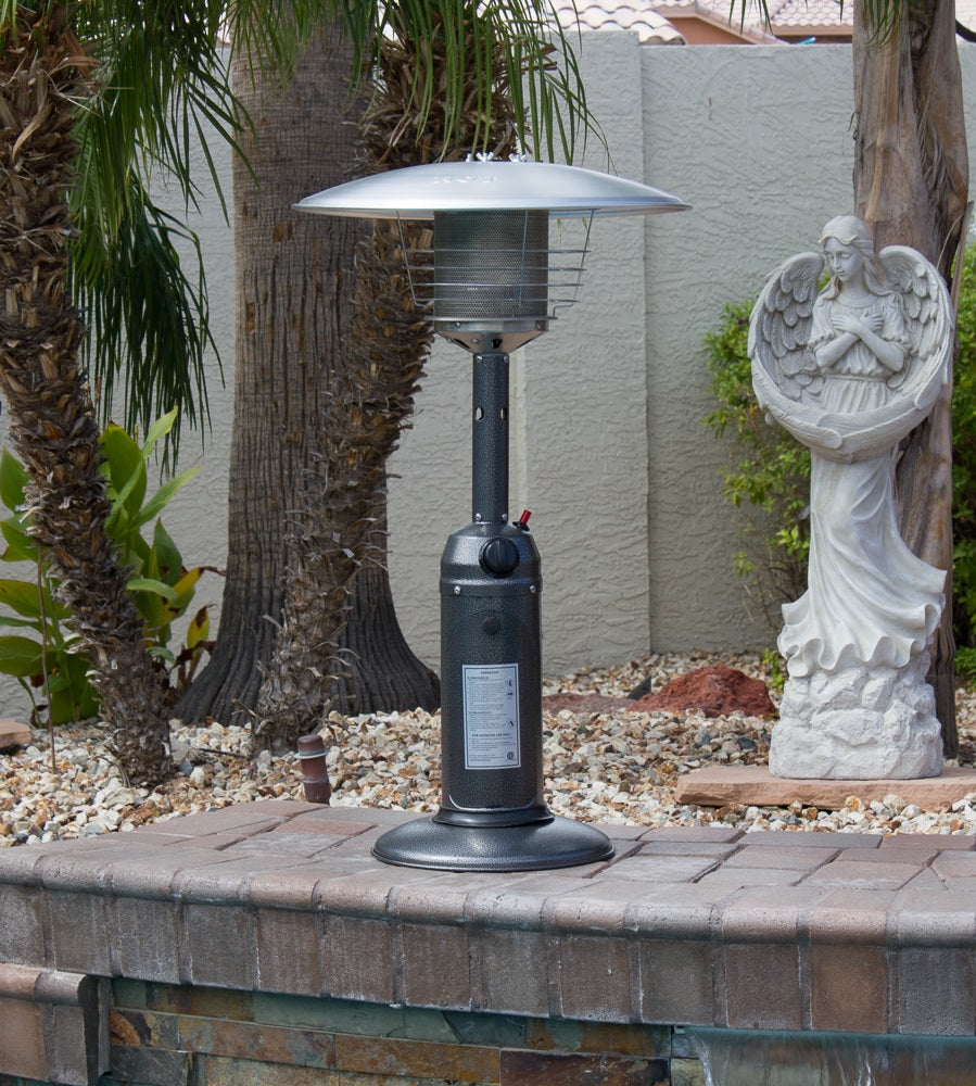 AZ Patio Heaters Table Top Patio Heater in Hammered Silver / Bronze